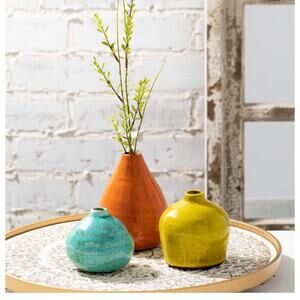 Ceramic Vase Set- 3 Small Vases, Rustic Home‎ Décor, Modern